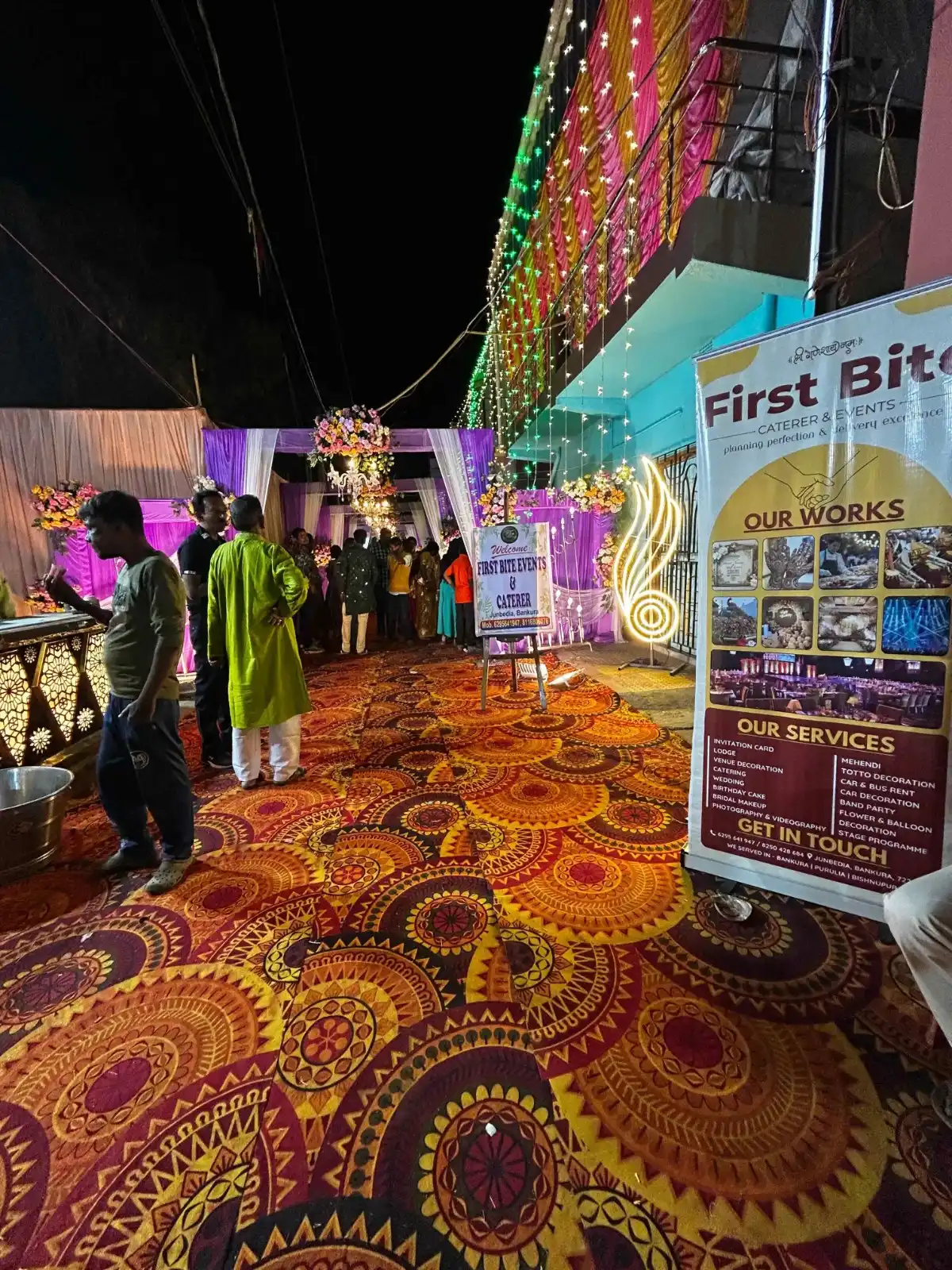 Best Event Management in Bankura - Luxury Wedding Mandap and Flower Decoration by First Bite